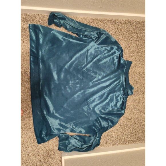 Anthony Richards Teal Velour Stretch Pants and Zip Jacket Embellished Size 5X - Picture 4 of 7